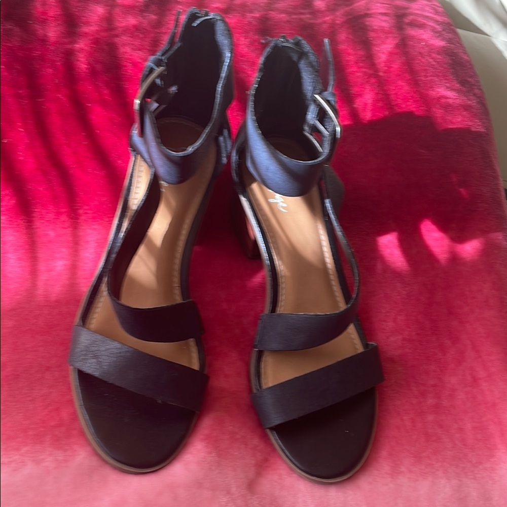 Black Strappy Heels